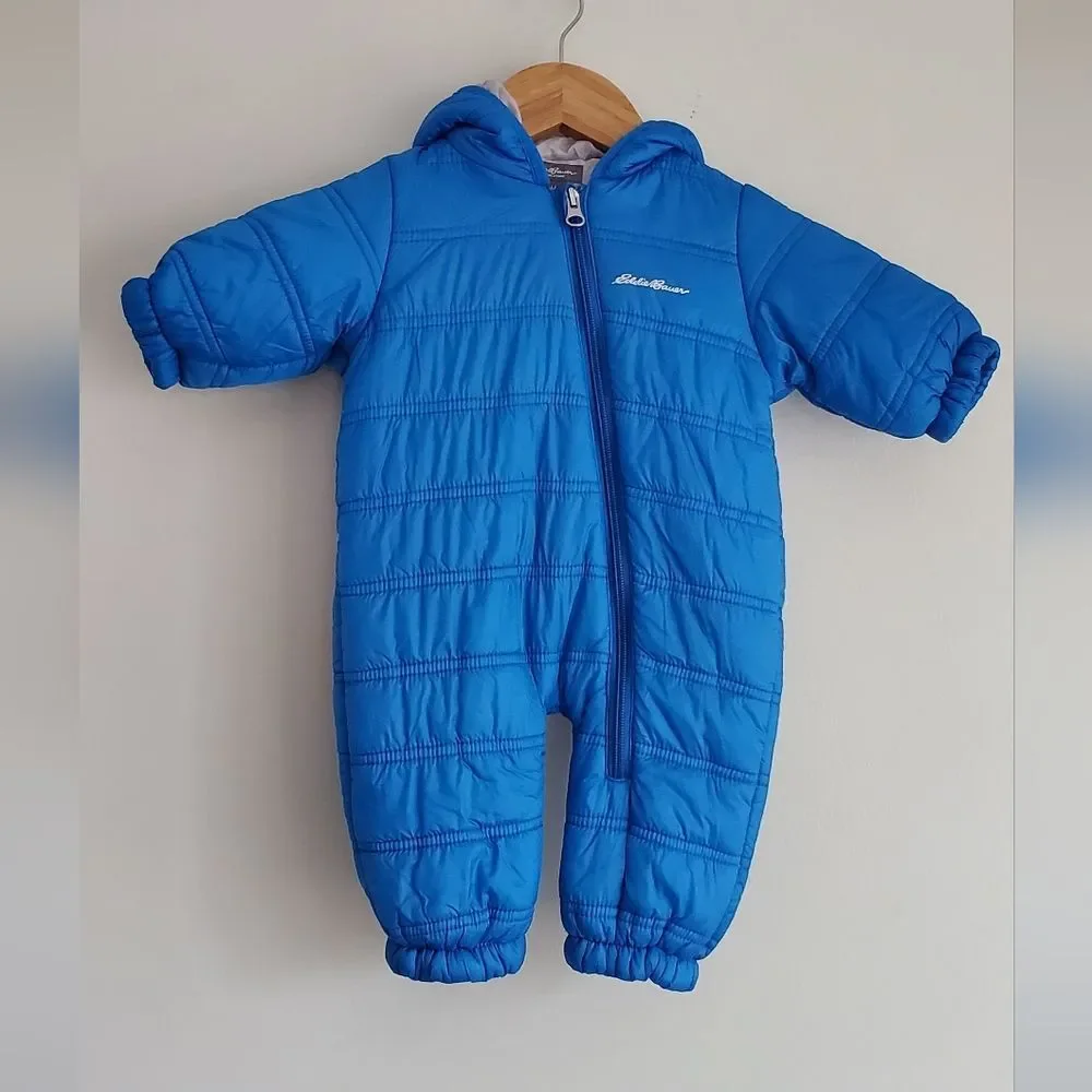 Eddie Bauer Bright Blue First Adventure Snow Suit Size 3-6 Months